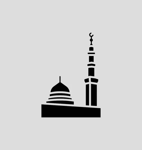 Prophet Mosque Madina Vector Illustration — Stock Vector