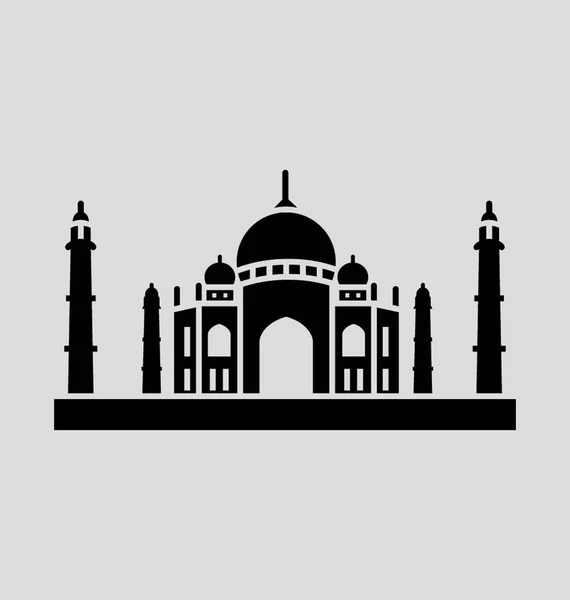 Taj Mahal Vektoros Illusztráció — Stock Vector