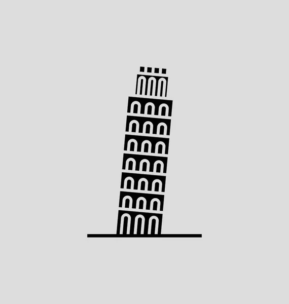 Pisa Tower Vektor Illustration — Stock vektor