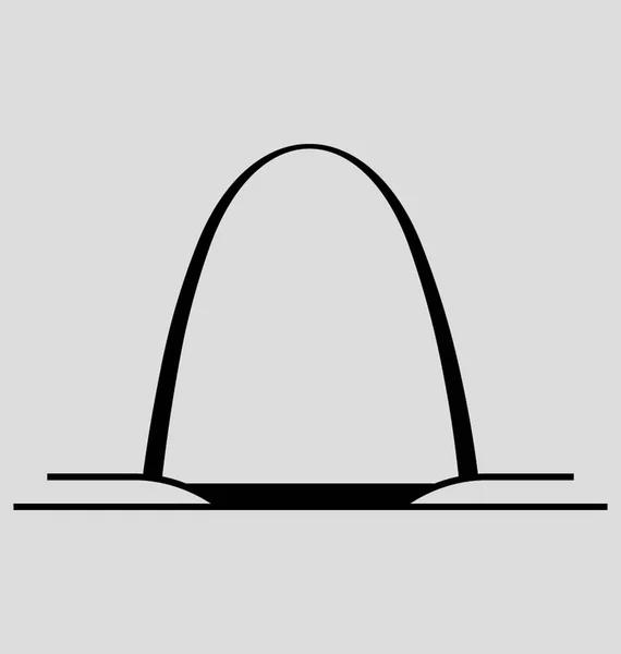 ゲートウェイ アーチのベクトル図 — ストックベクタ