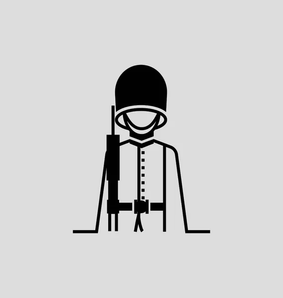 Queen Guard Vector Illustration — Stock Vector