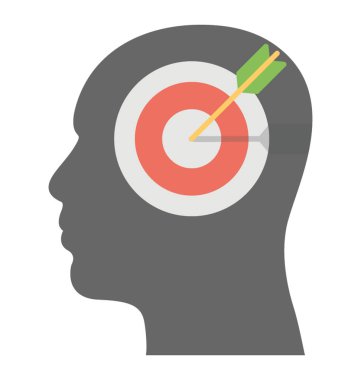 Yaratıcı bir şekilde düz vektör simge tasarlanmış stratejik planlama