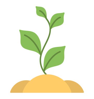 Düz vektör simgesi tasarım büyüme