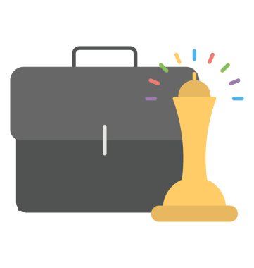 Düz vektör simgesi tasarım iş büyüme stratejisi 