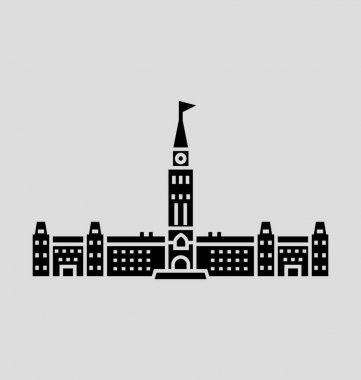 Ottawa vektör çizim çizgi