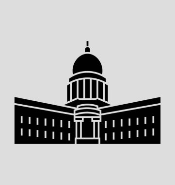 Wisconsin çizgi vektör çizim