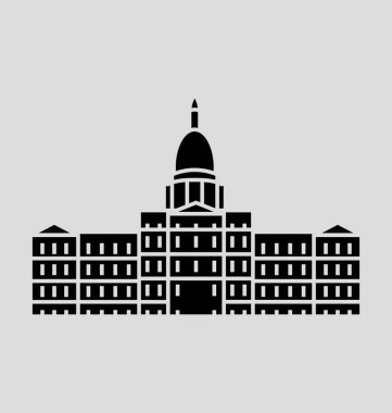 Michigan çizgi vektör çizim