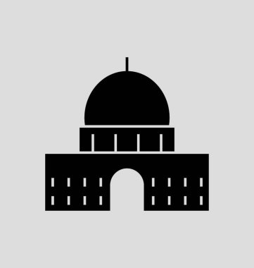 Jerusalem çizgi vektör çizim