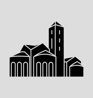 Andorra La Vella vektör çizim