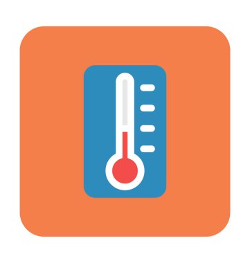 Termometre Düz Vektör Simgesi