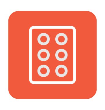 Hapları şerit vektör simgesi