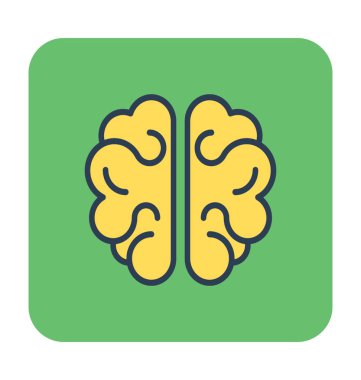 İnsan beyin vektör simgesi