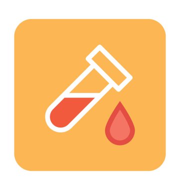 test tüp vektör simgesi