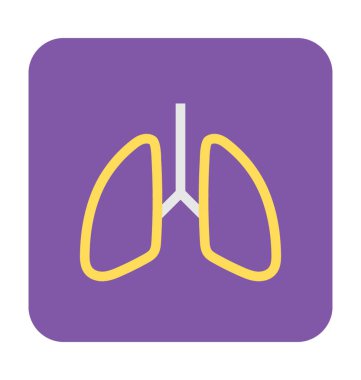 İnsan ciğerleri vektör simgesi