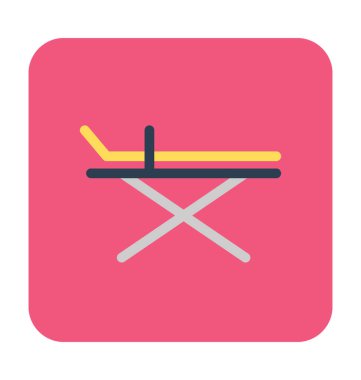 Sedye düz vektör simgesi