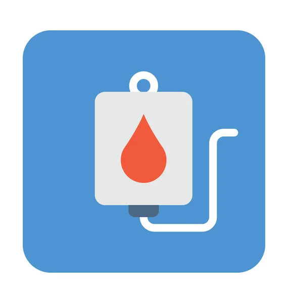 Transfusión Sangre Vector Icono — Vector de stock