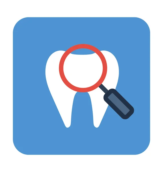 Dentystycznych Sprawdzić Się Wektor Ikona — Wektor stockowy