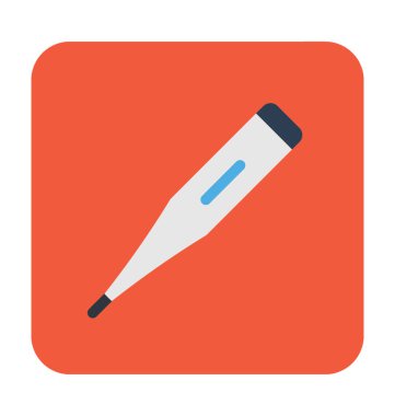 Termometre Düz Vektör Simgesi