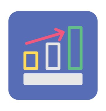 Büyüme grafik vektör simgesi