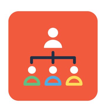 Takım hiyerarşisi vektör simgesi