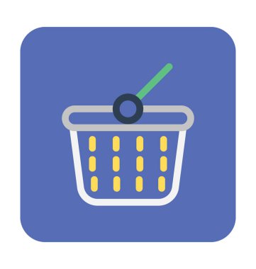 Alışveriş sepeti vektör simgesi