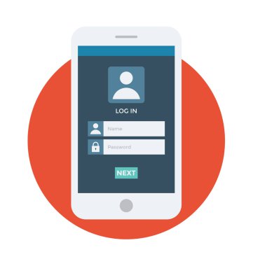 Telefon düz vektör çizim