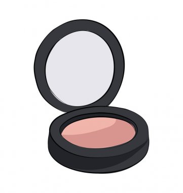 Yarım yamalak renkli vektör simgesine allık