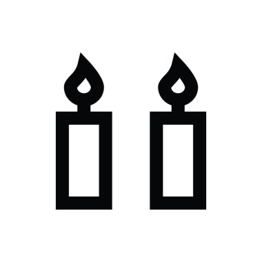 Mumlar satırı vektör simgesi