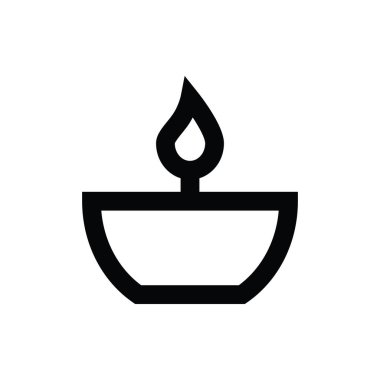 Yağ lambası vektör simgesi