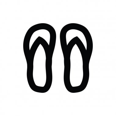 flip flops vektör simgesi