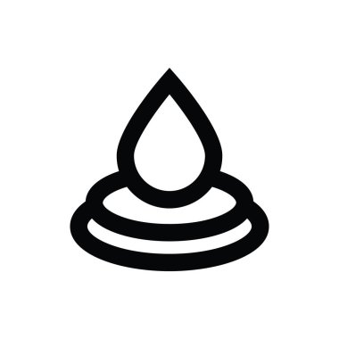 Damlacık satırı vektör simgesi