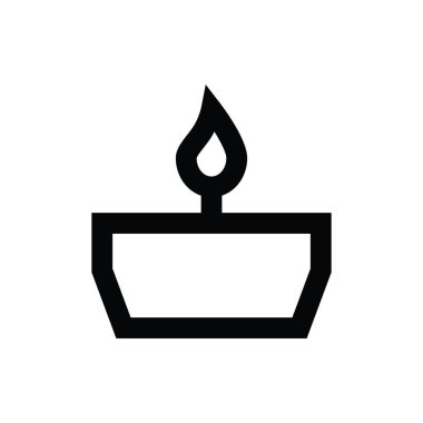 Yağ lambası vektör simgesi