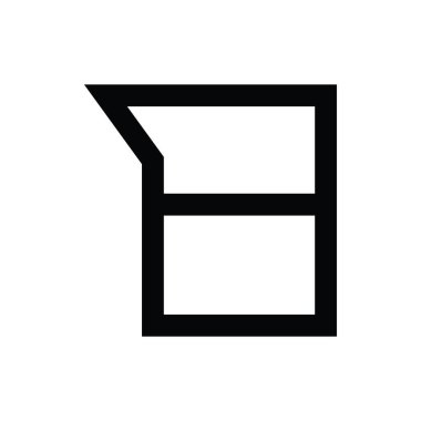 Kabı satırı vektör simgesi