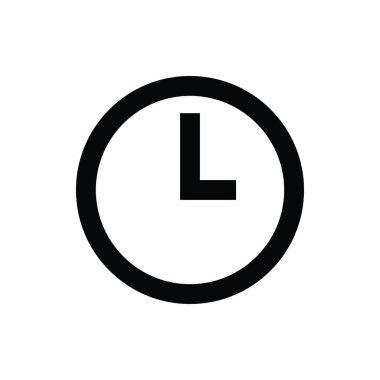 saat çizgisi vektör simgesi