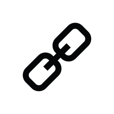 Zincir bağlantı vektör simgesi