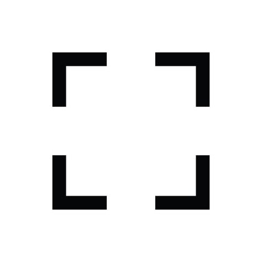 Odak satırı vektör simgesi