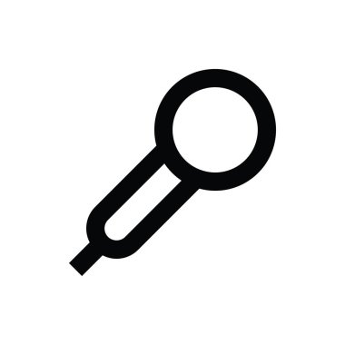 mikrofon hattı vektör simgesi