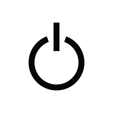 güç düğmesi vektör simgesi