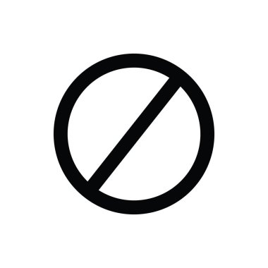 Yasak satırı vektör simgesi