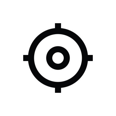 Odak satırı vektör simgesi