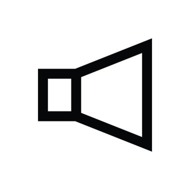 Megafon çizgi vektör simgesi