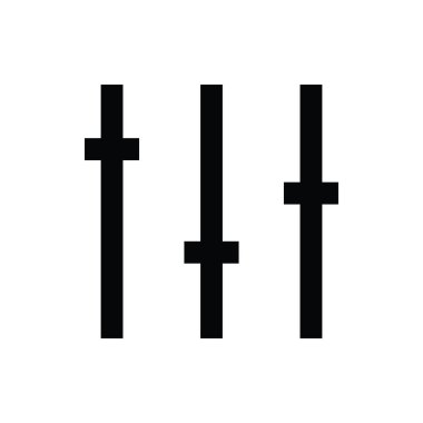 ekolayzır çizgi vektör simgesi