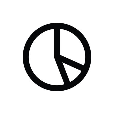 pasta grafiği vektör simgesi