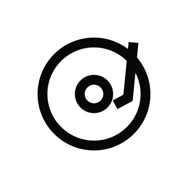 Vinil satırı vektör simgesi