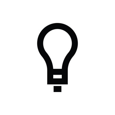 Ampul satırı vektör simgesi