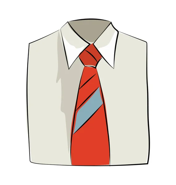 Dress Shirt Hand Drawn Sketchy Vector Icon — Stock Vector
