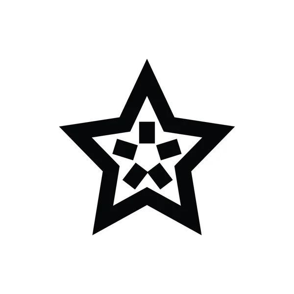 Estrella Línea Vector Icono — Vector de stock