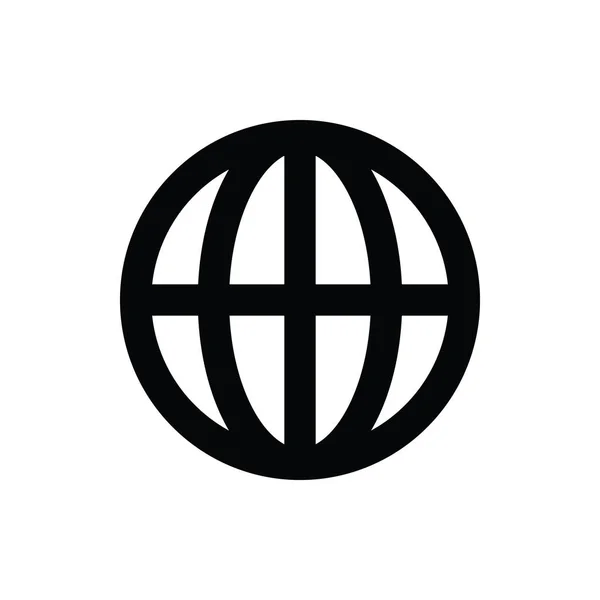 Globe Line Vector Icon — Stock Vector