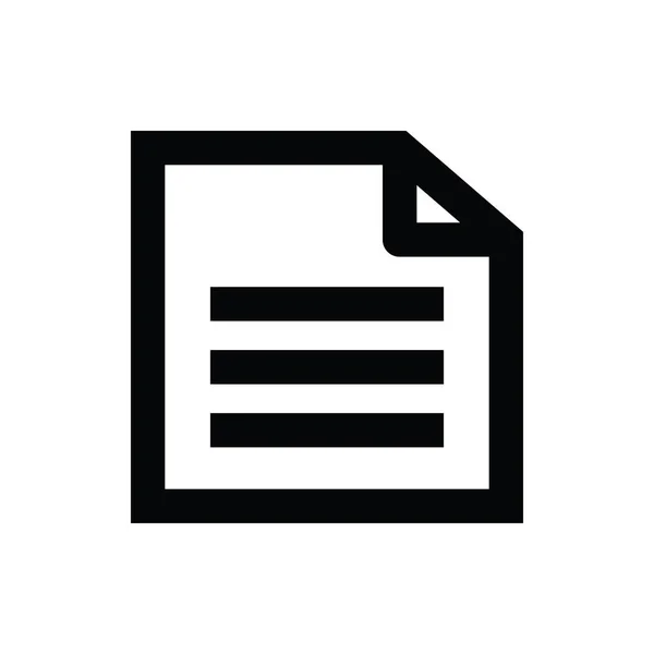 Document Line Vector Icon — Stock Vector