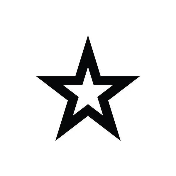 Star Line Vector Icon — Stock Vector